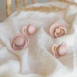 BIBS Try-It Collection Symmetrical Pacifier (4) 0-6m - Blush (Size 1)