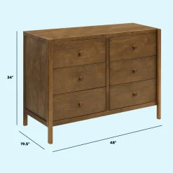 Birdie 6-Drawer Dresser - Walnut