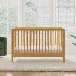 Birdie 3-in-1 Convertible Crib - Honey
