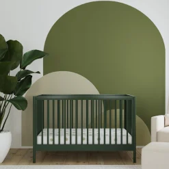 Birdie 3-in-1 Convertible Crib - Forest Green
