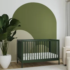Birdie 3-in-1 Convertible Crib - Forest Green