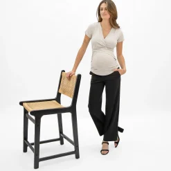 Black Classic Maternity Pants