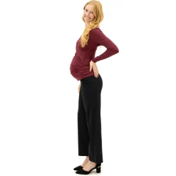 Black Classic Maternity Pants