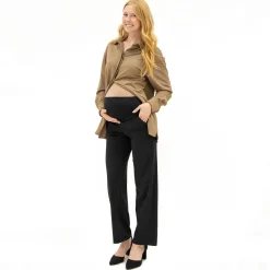 Black Classic Maternity Pants