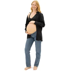 Black Classic Maternity Shirt
