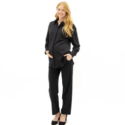 Black Classic Maternity Shirt