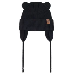 Black Knit Hat 6-24m
