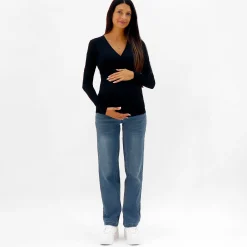 Black Nursing Long Sleeves T-Shirt