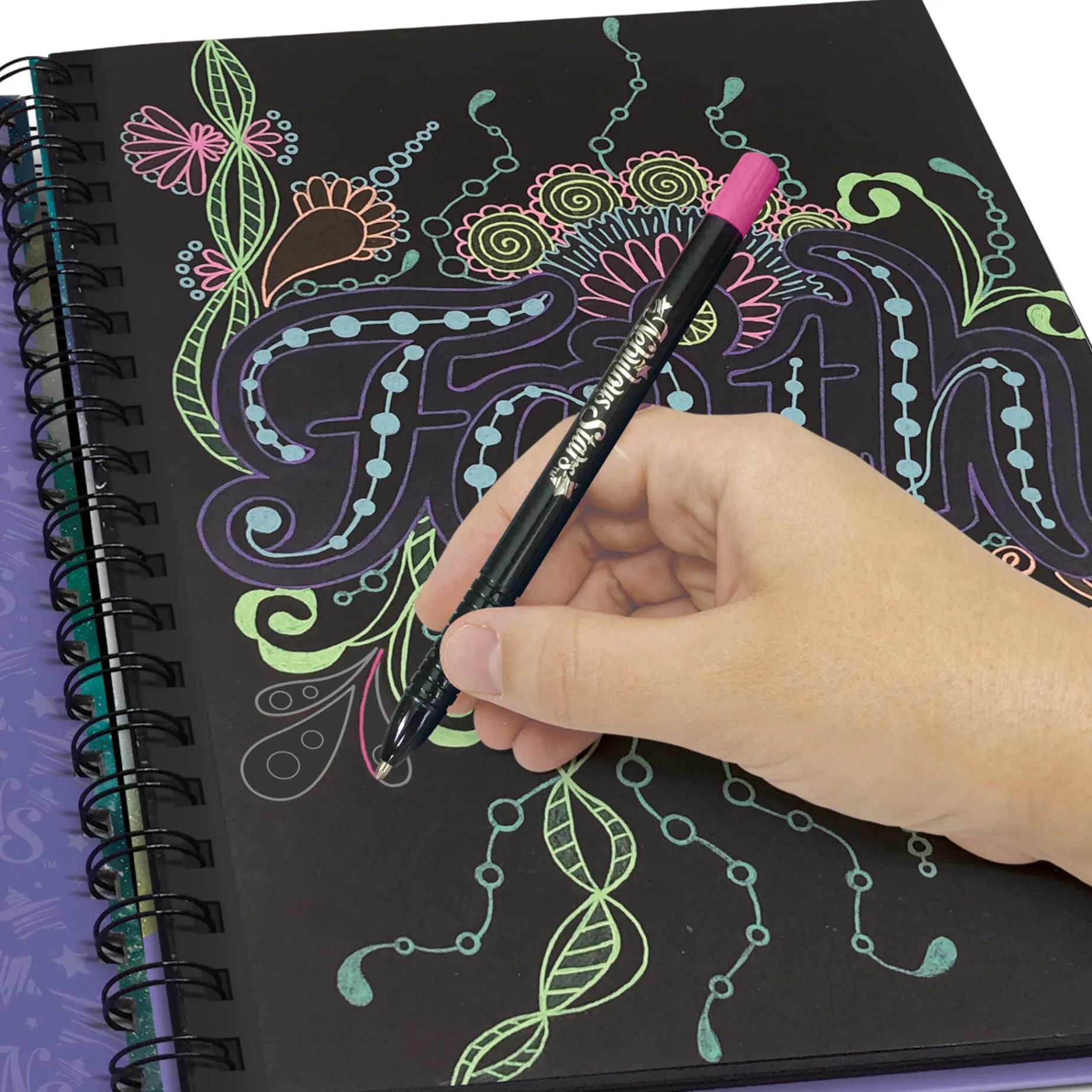 Black Pages Coloring Book