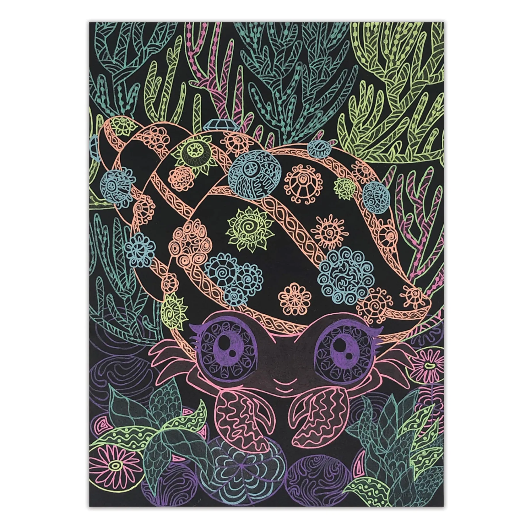 Black Pages Coloring Book