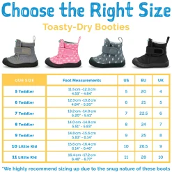 Black Toasty-Dry Booties Sizes 5-11