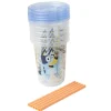Bluey Take and Toss Straw Cup 4-Pack