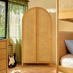 Bondi Cane Armoire - Honey