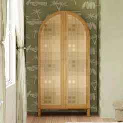 Bondi Cane Armoire - Honey