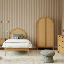 Bondi Cane Armoire - Honey