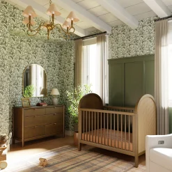 Bondi Cane 3-in-1 Convertible Crib with Toddler Bed Kit- Honey Cane