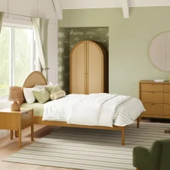 Bondi Double Bed - Honey Cane