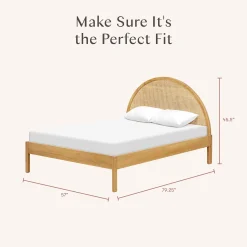 Bondi Double Bed - Honey Cane