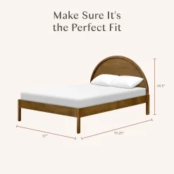 Bondi Double Bed - Walnut Natural