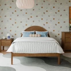 Bondi Double Bed - Walnut Natural