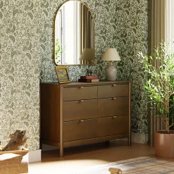 Bondi 6-Drawer Assembled Dresser - Natural Walnut