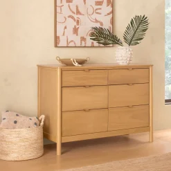 Bondi 6-Drawer Dresser - Honey