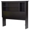 Bookcase Twin Headboard - Vito Pure Black