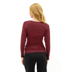 Bordeaux Nursing LS T-Shirt