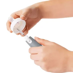 Bottle Brush with Nipple Cleaner and Stand - Grey
