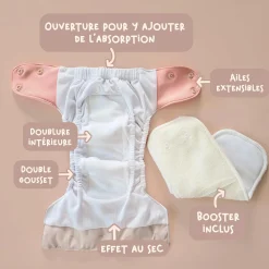 Bow Newborn Cloth Diaper