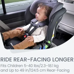 Britax Poplar™ Convertible Car Seat - STONE ONYX