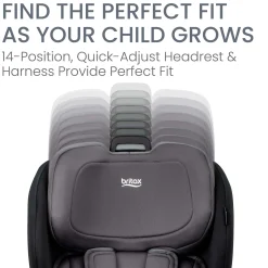 Britax Poplar™ Convertible Car Seat - STONE ONYX