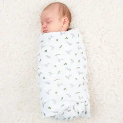 Bunnies-cotton Muslin Swaddle