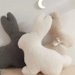 Bunny Plush Cushion - Ivory