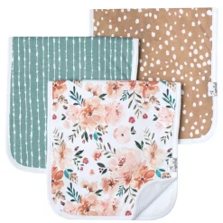 Burp Cloths (3) - Flower Autumn