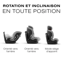 Callisto G 360 Rotating All-in-One Car Seat - Stone Grey