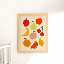 Canva with Natural Frame - Fruit Palette
