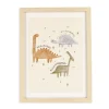 Canva with Natural Frame - Dinosaurs