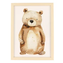 Canva with Naturel Frame - Bear