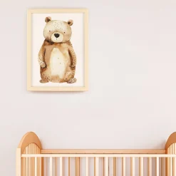 Canva with Naturel Frame - Bear