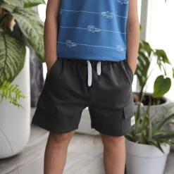 Cargo Charcoal Short 2-8y