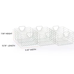 Central Park Storage Baskets (Set Of 3) - Sage