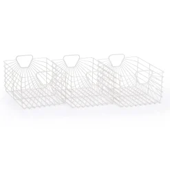 Central Park Storage Baskets (Set Of 3) - White