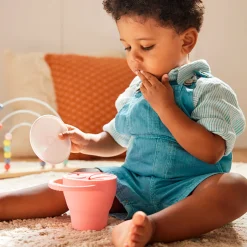 C’est Silicone!™ Snack Catcher with Lid - Coral