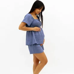 Chambray Maternity Top