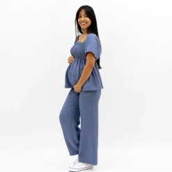 Chambray Maternity Top