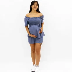 Chambray Maternity Top