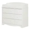 Changing table / Dresser with 6 Drawers Angel - White