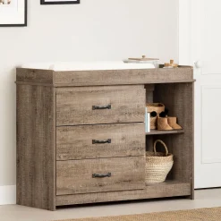 Changing Table - Tassio Weathered Oak