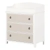 Changing Table with Drawers - Cotton Candy White and Beige